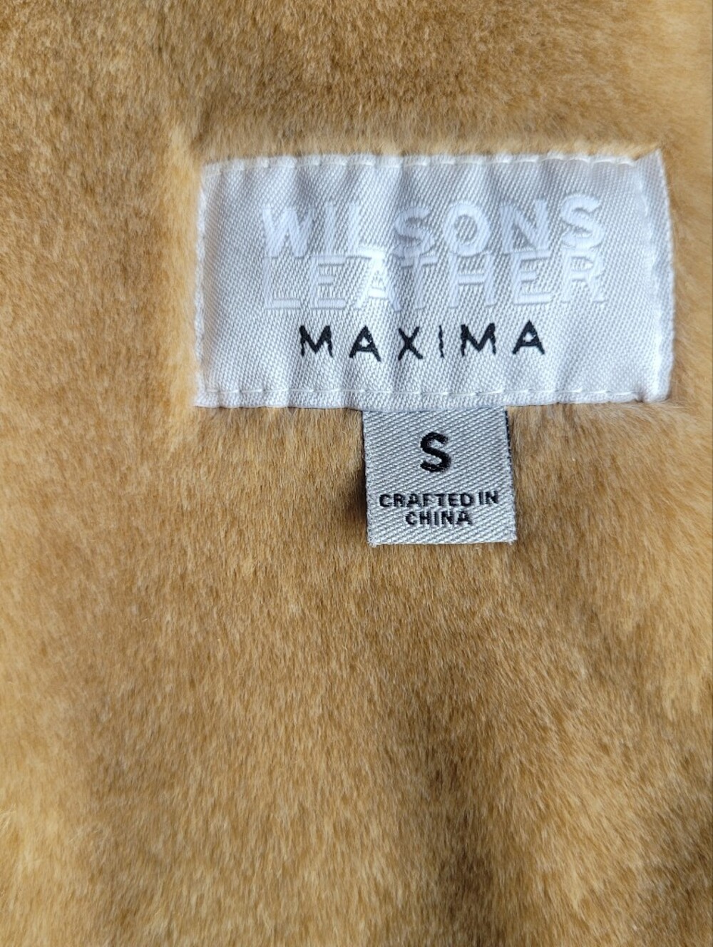 Rare Vintage Wilson Leather Genuine Leather Faux Fur Coat Boho W/Hood Size S - Picture 6 of 15